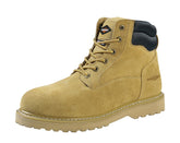 Diamondback Work Boots, 12, Extra Wide W, Tan, Leather Upper, Lace-Up, Steel Toe, With Lining